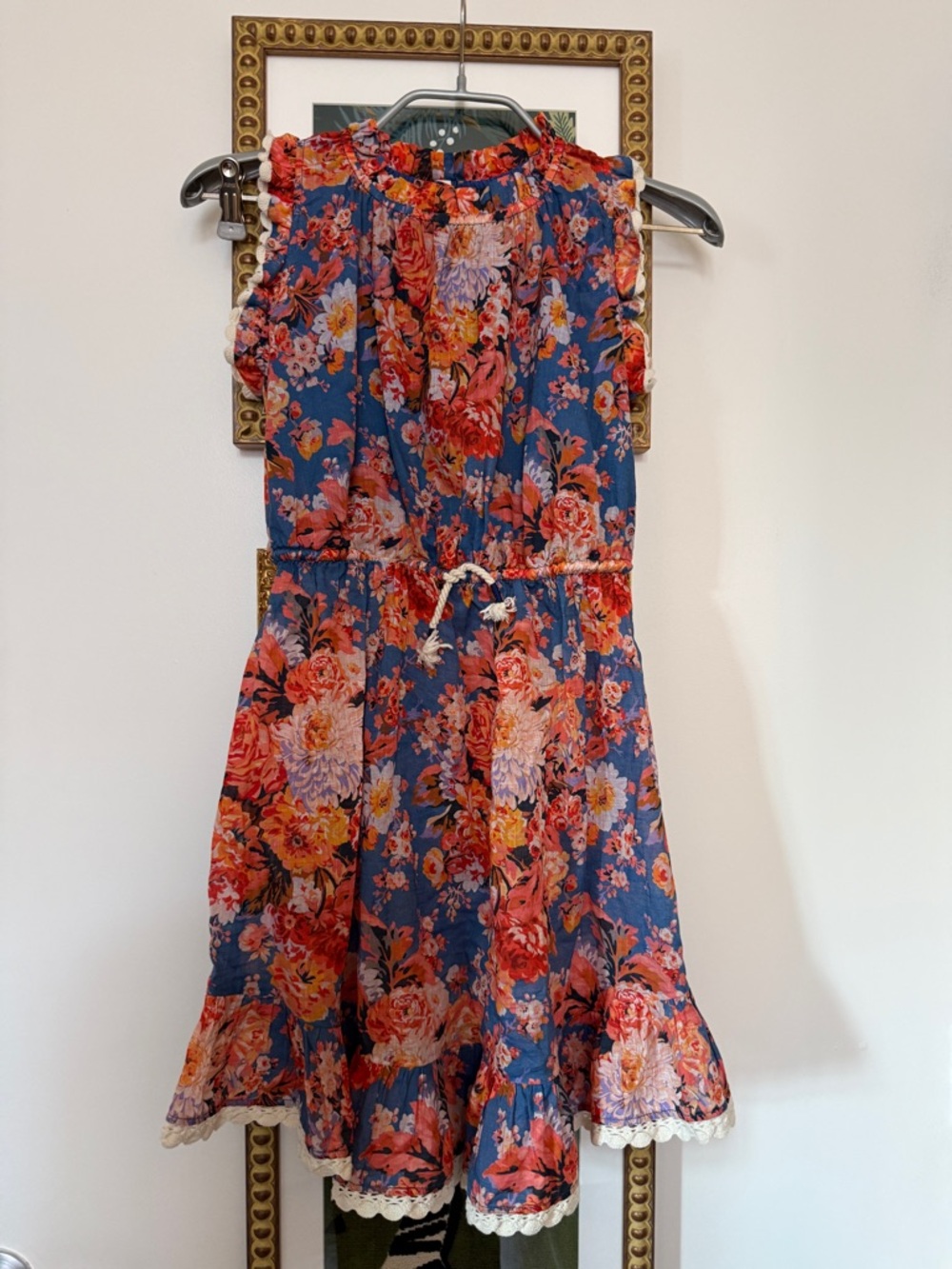 Zimmermann Girls Floral Cotton Midi Dress | Size 8